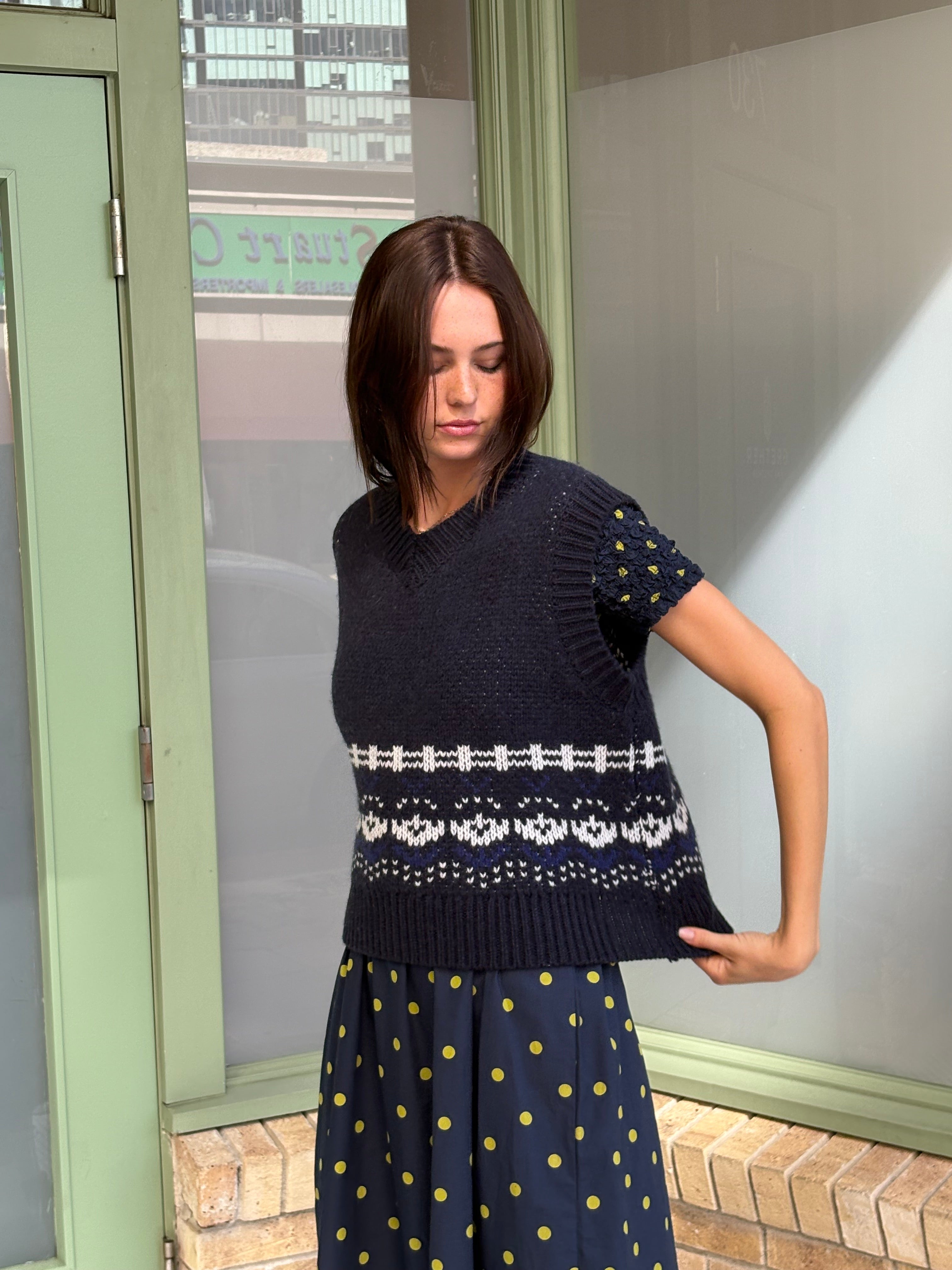 Rhona Tank Navy House Fresh Design