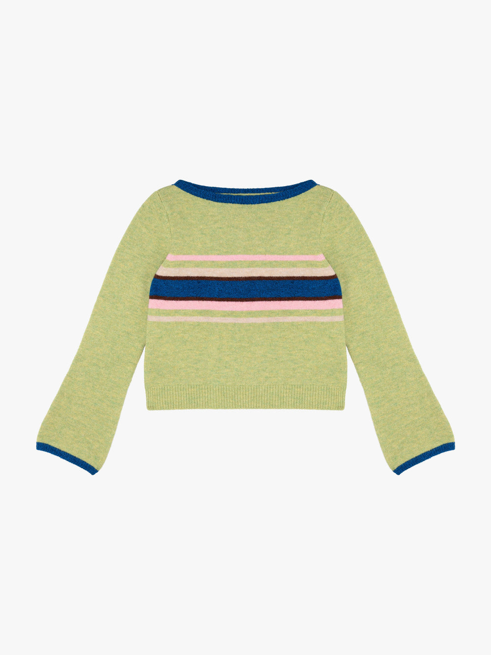 Mari Sweater Pistachio Stripe Exclusive Style