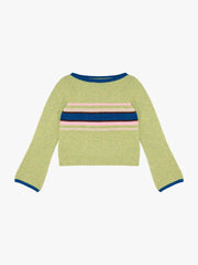 Mari Sweater Pistachio Stripe Exclusive Style