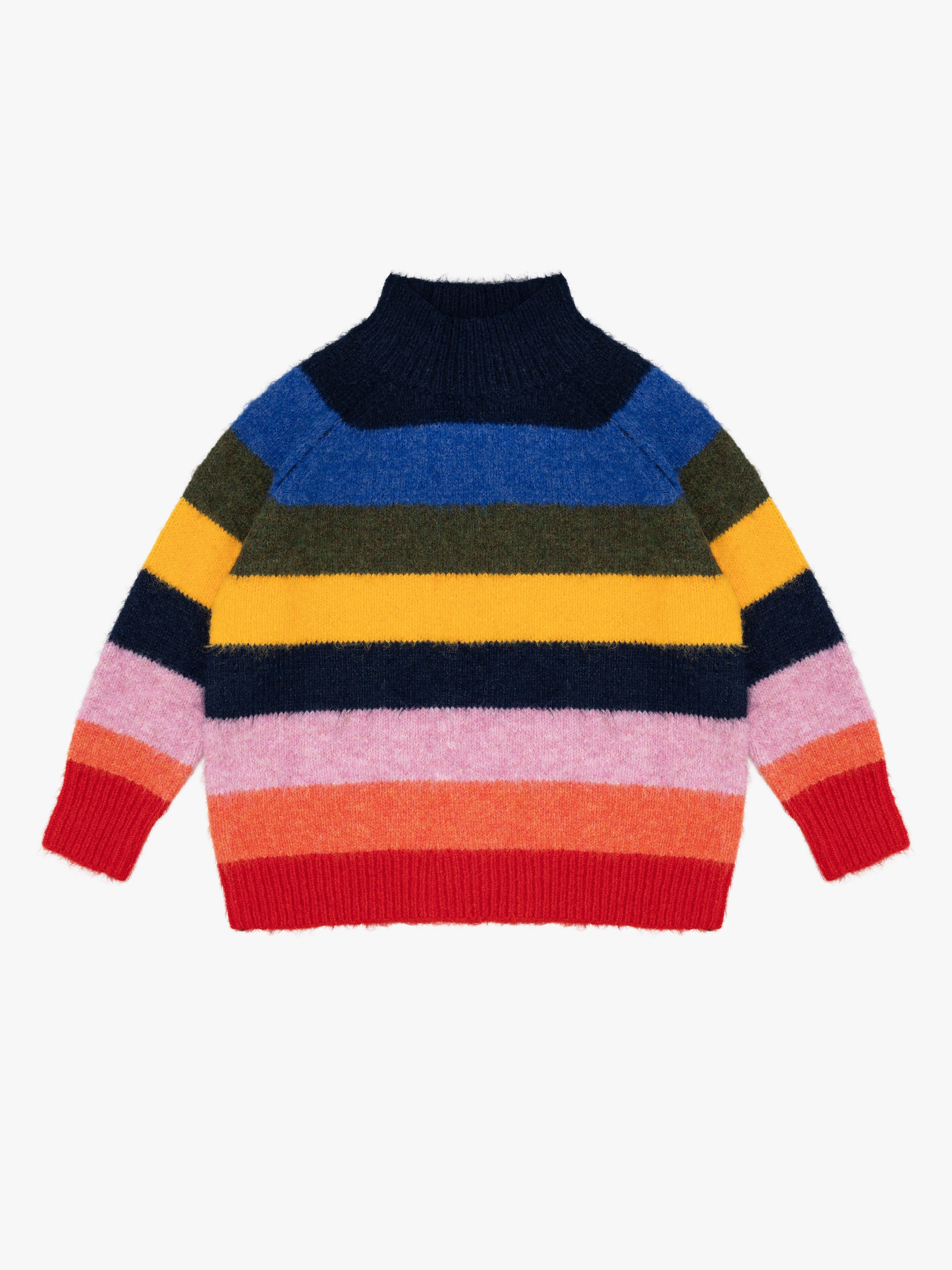 Louise Mockneck Sweater Rainbow Fine Craftsmanship
