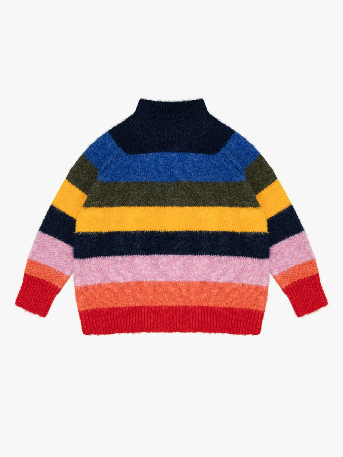 Louise Mockneck Sweater Rainbow Fine Craftsmanship