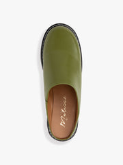 Lena Chunky Mule Olive Exclusive Style