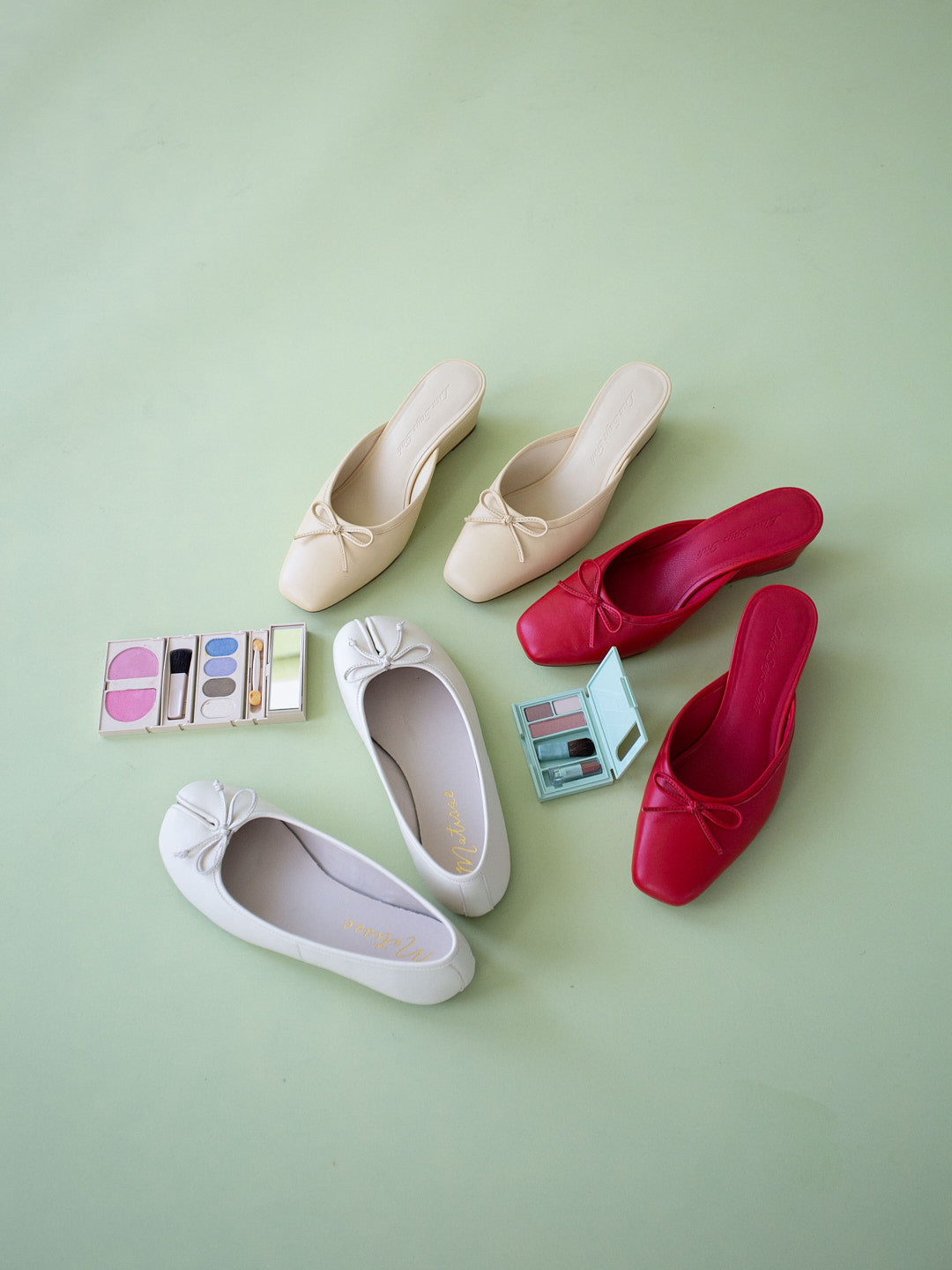 Mason Ballet Flat Chalk Fresh Design