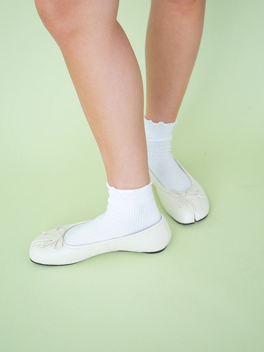 Mason Ballet Flat Chalk Fresh Design