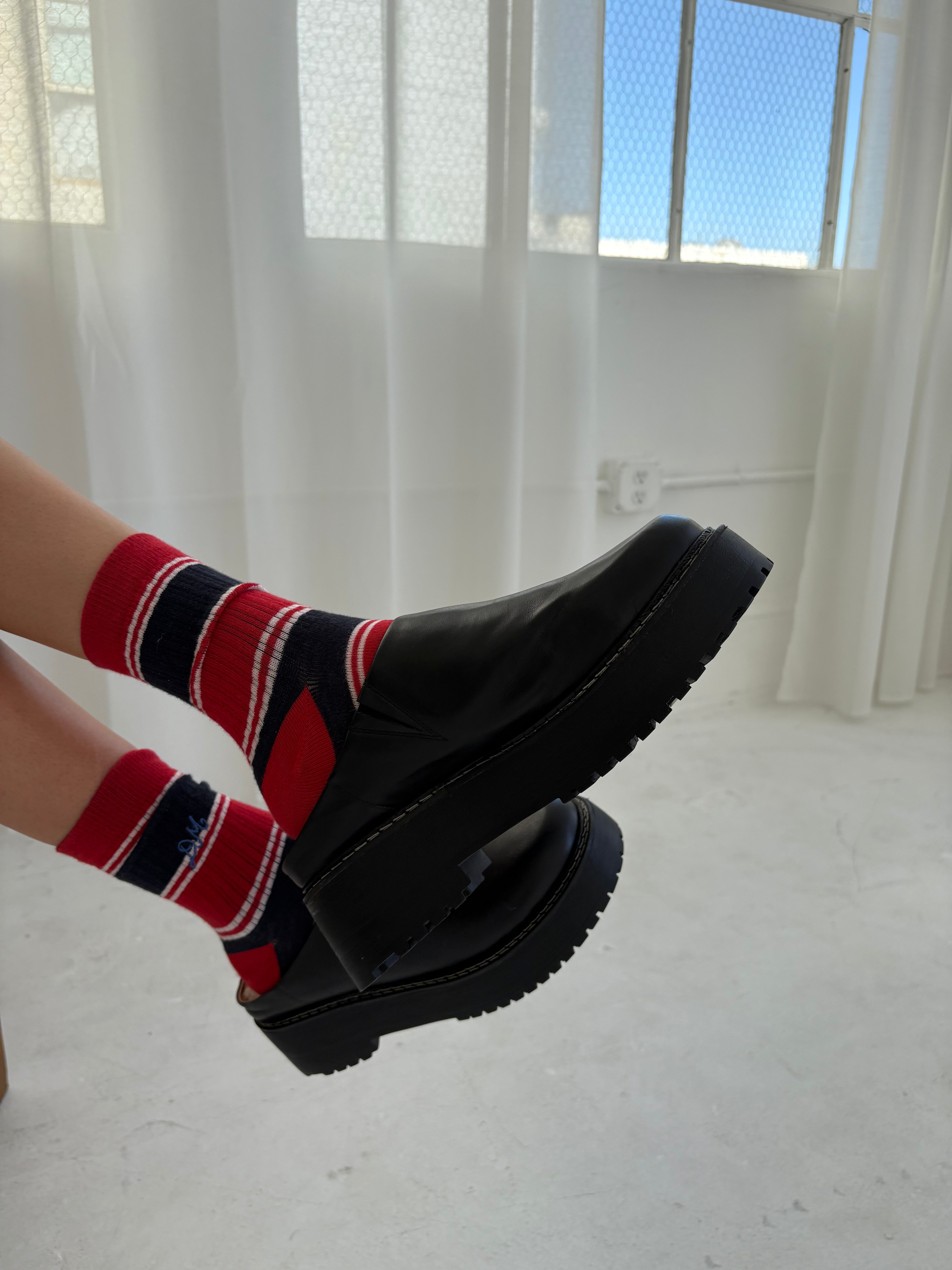 Lena Chunky Mule Black Exclusive Style