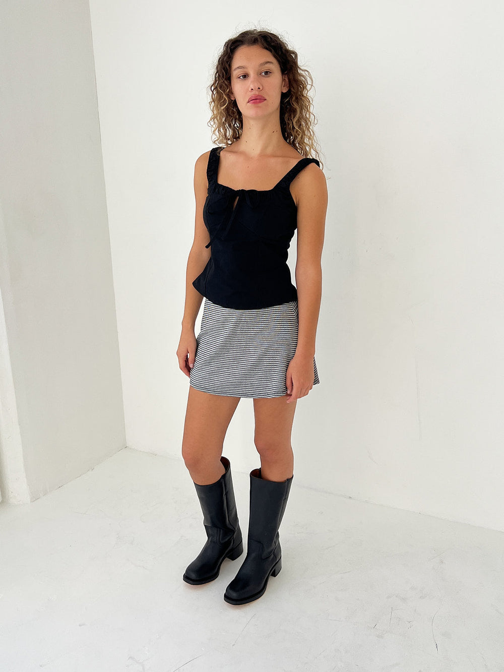 Campus Knee High Boot Black Exclusive Style