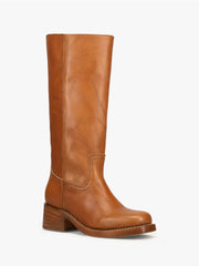 Campus Knee High Boot Saddle Fine Craftsmanship