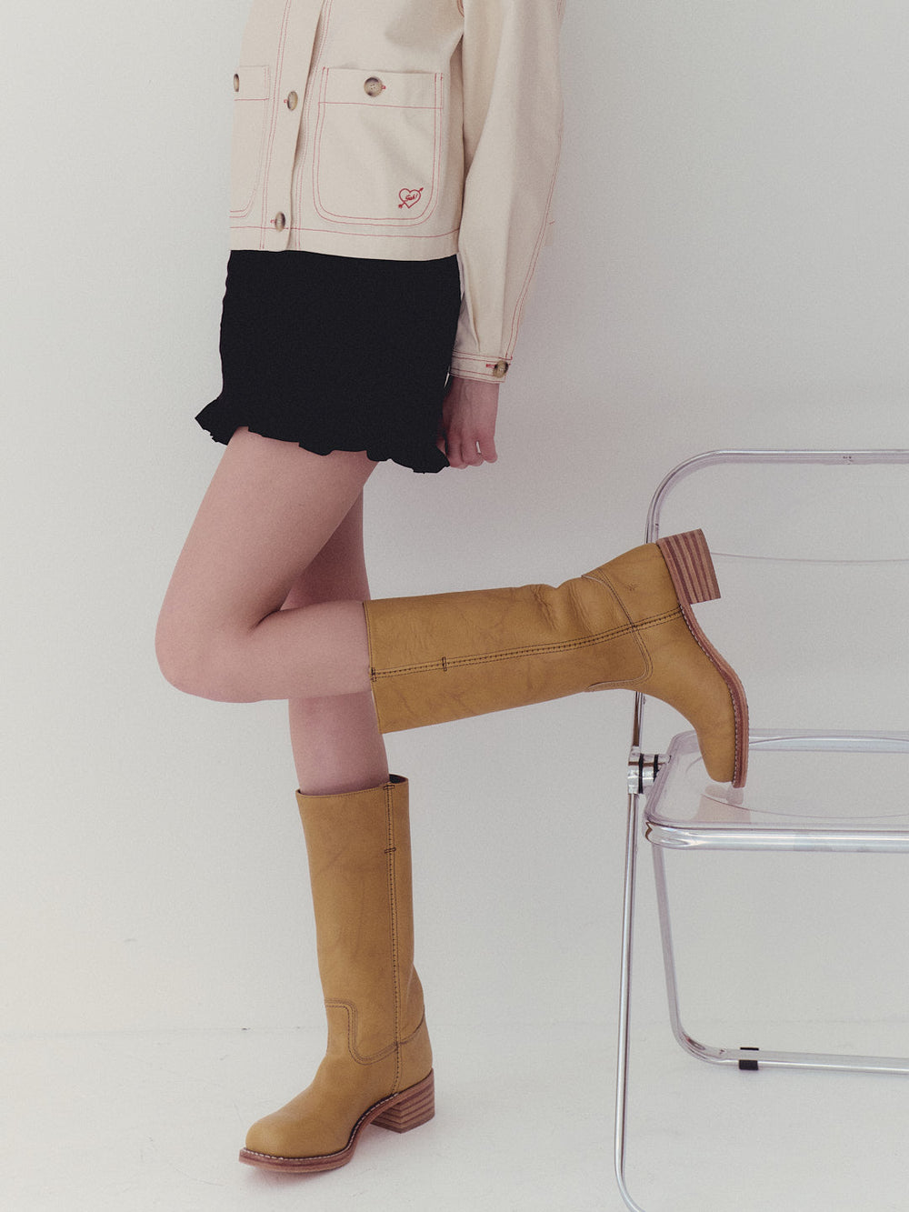Campus Knee High Boot Banana Exclusive Style