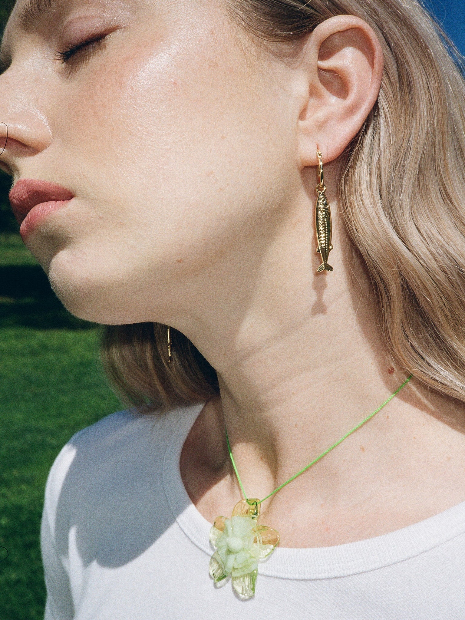 Anchovy Earrings Gold Exclusive Style