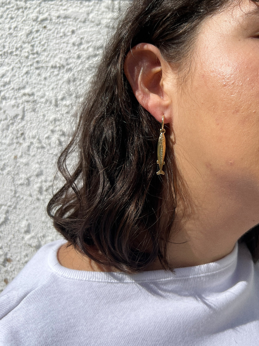 Anchovy Earrings Gold Exclusive Style