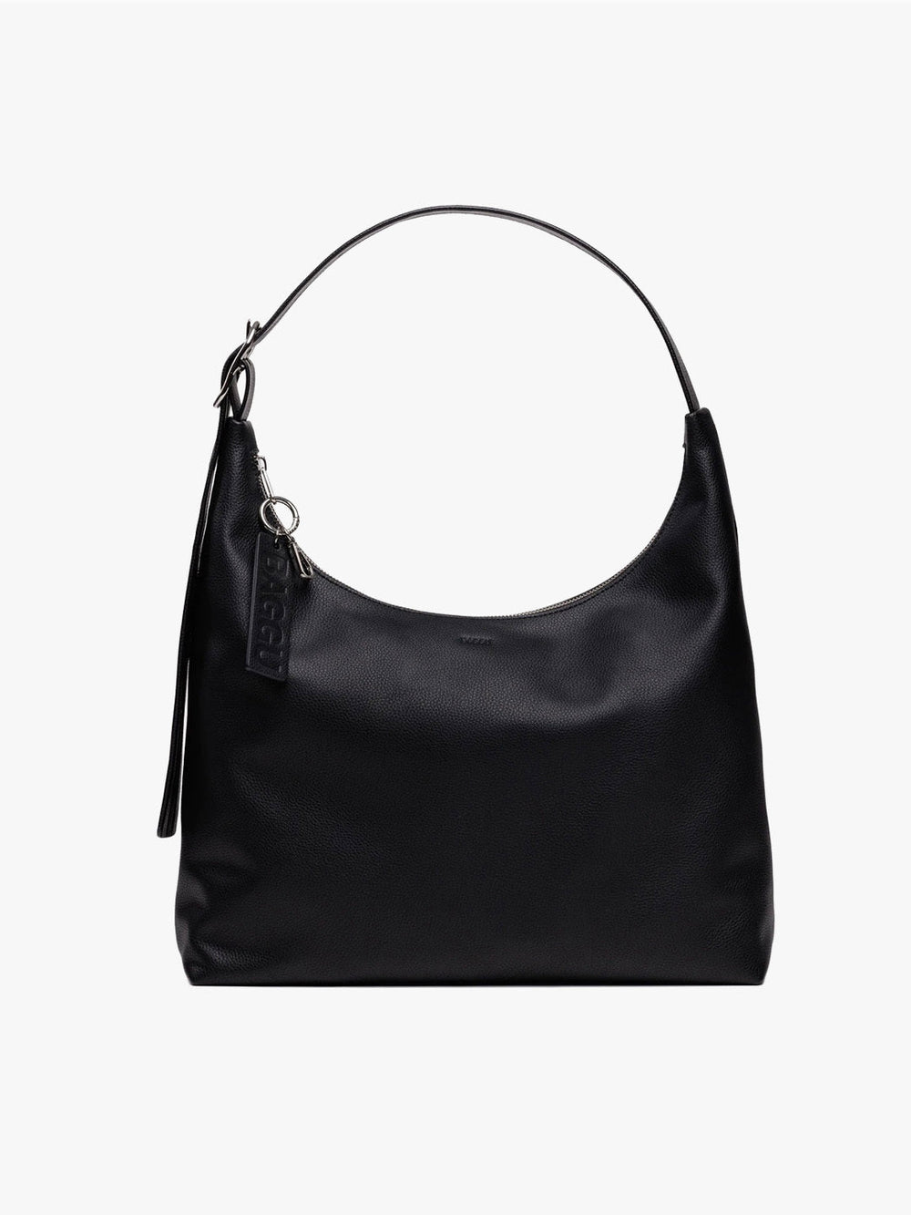 Recycled Leather Shoulder Bag Black Exclusive Style