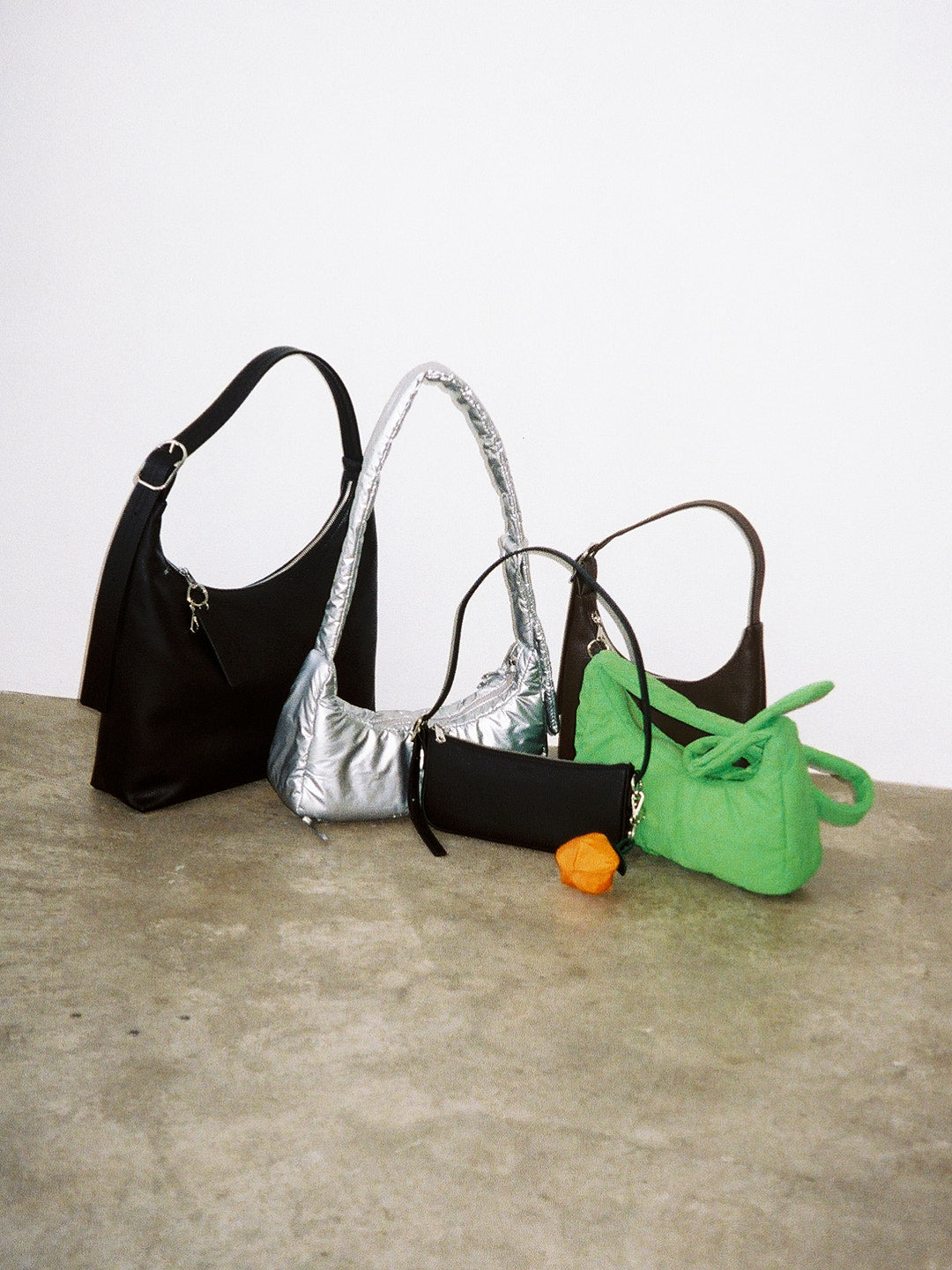 Recycled Leather Shoulder Bag Black Exclusive Style