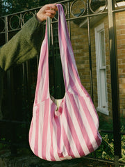 Portobello Reversible Tote Multi Stripe Exclusive Style