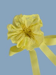 Eyelet Peplum Scrunchie Butter All New