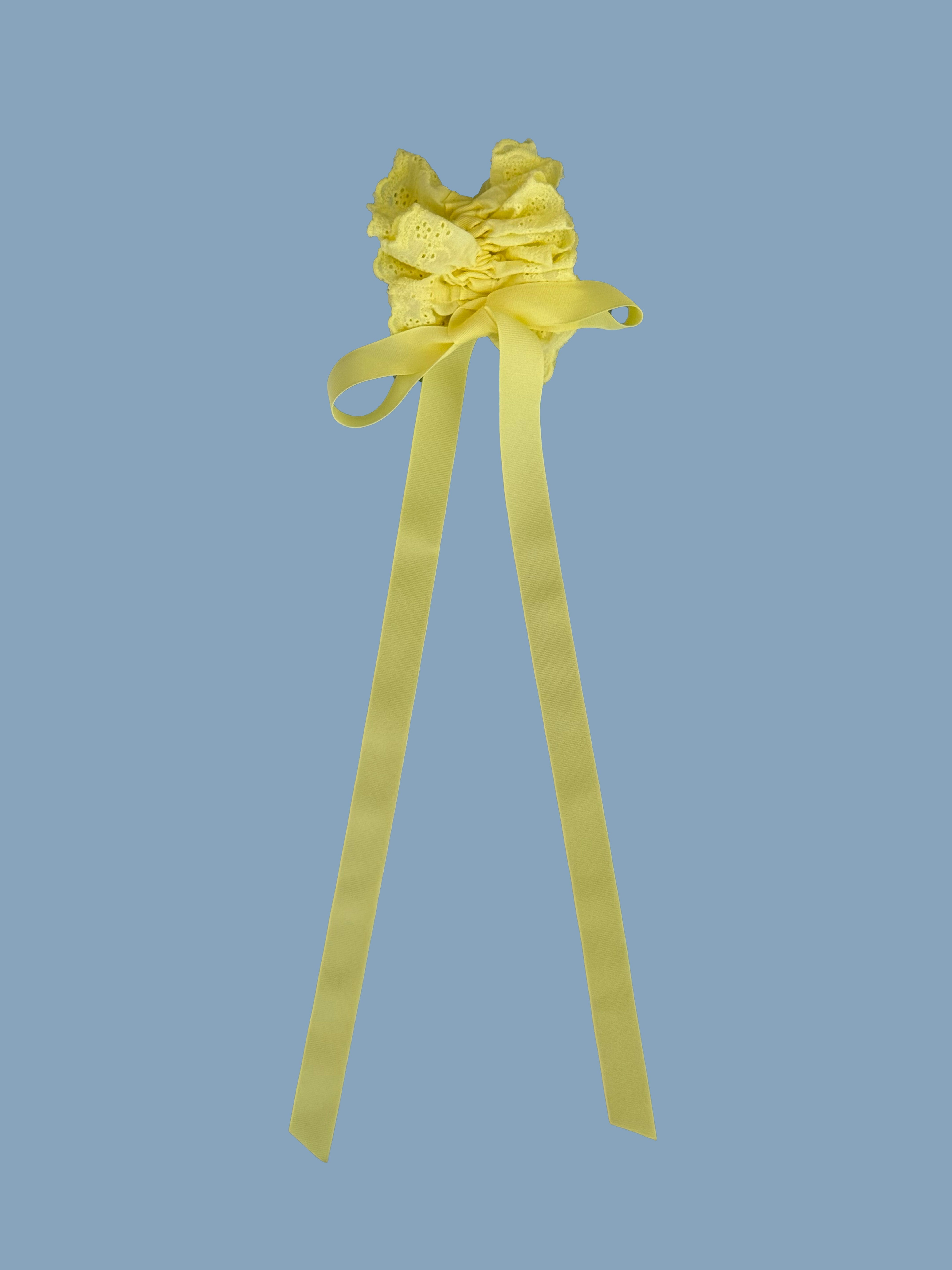 Eyelet Peplum Scrunchie Butter All New