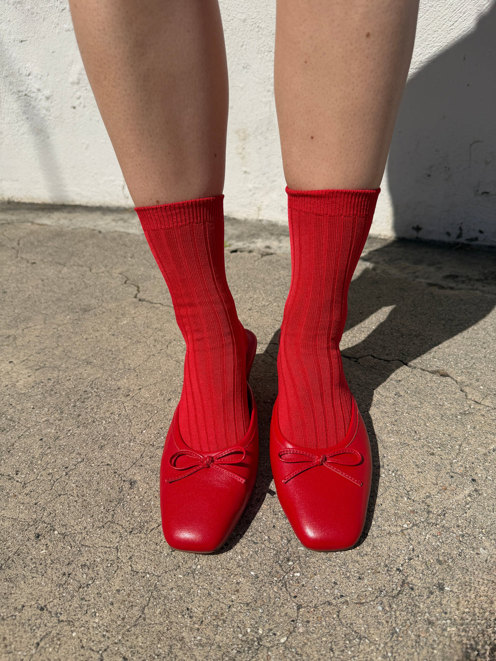 Her Socks Classic Red Fresh Design