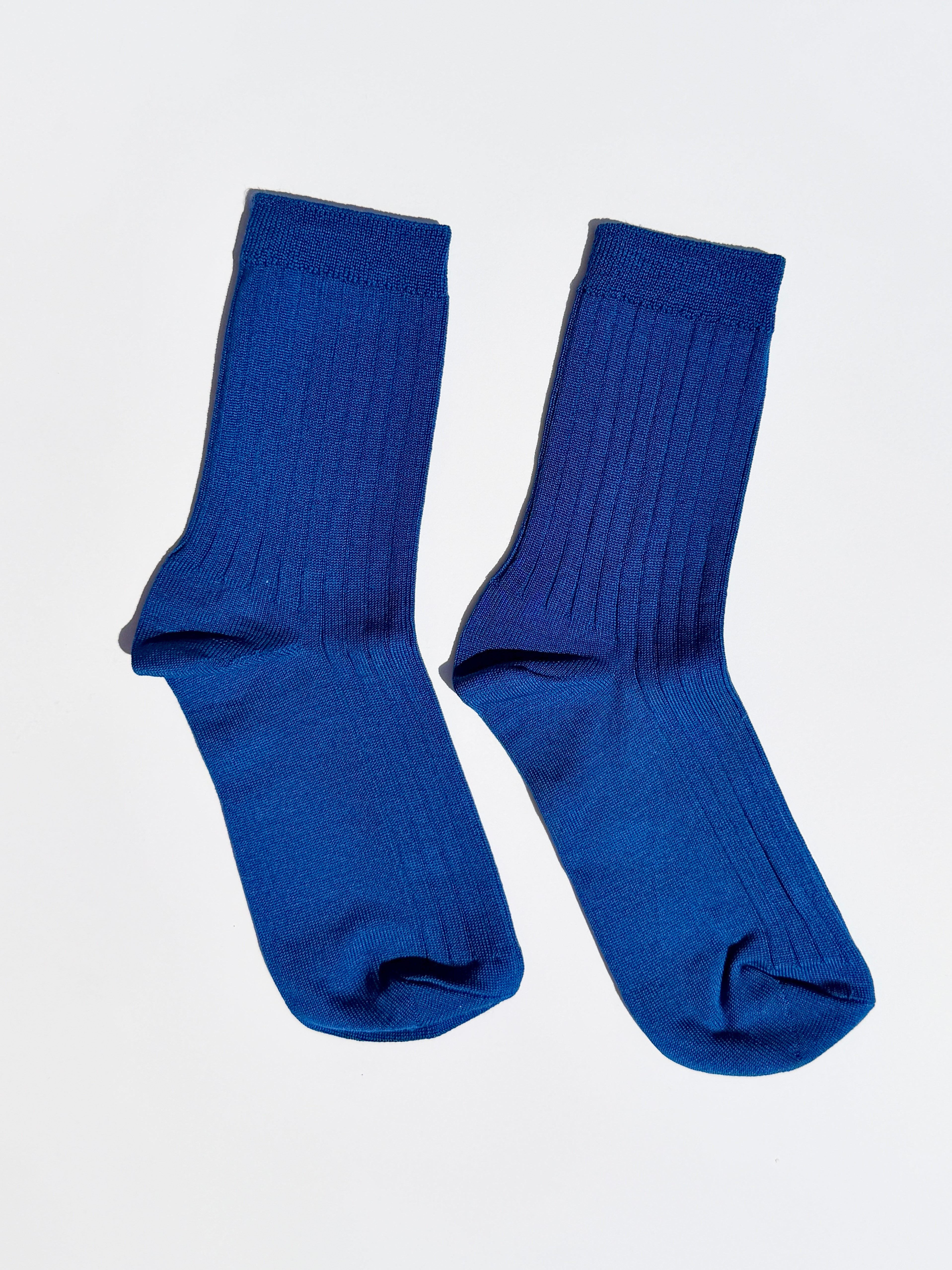 Her Socks Cobalt Fine Craftsmanship