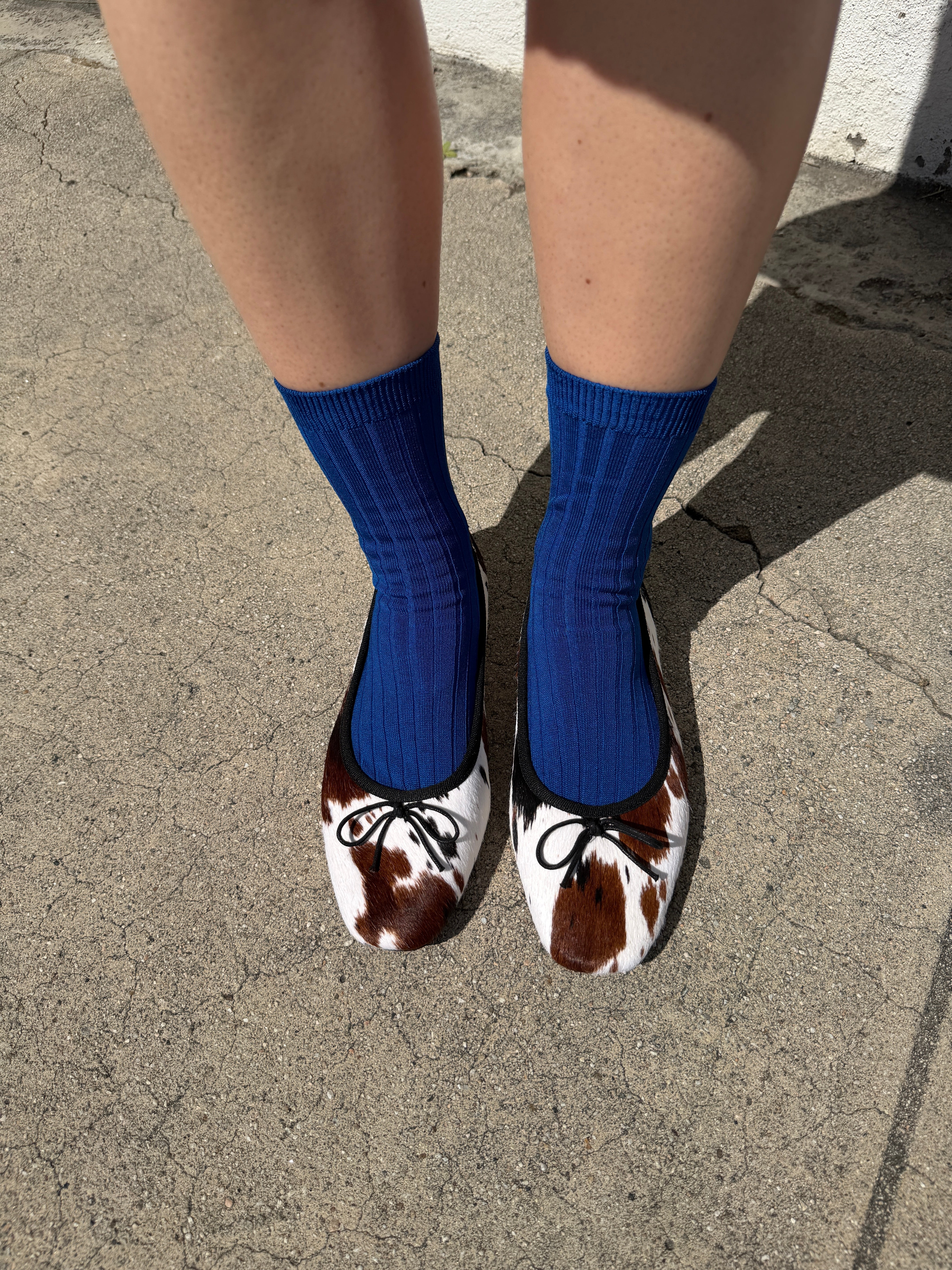 Her Socks Cobalt Fine Craftsmanship