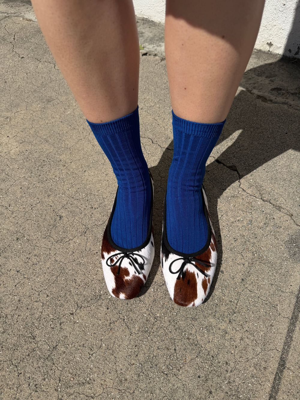 Her Socks Cobalt Fine Craftsmanship