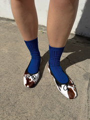 Her Socks Cobalt Fine Craftsmanship