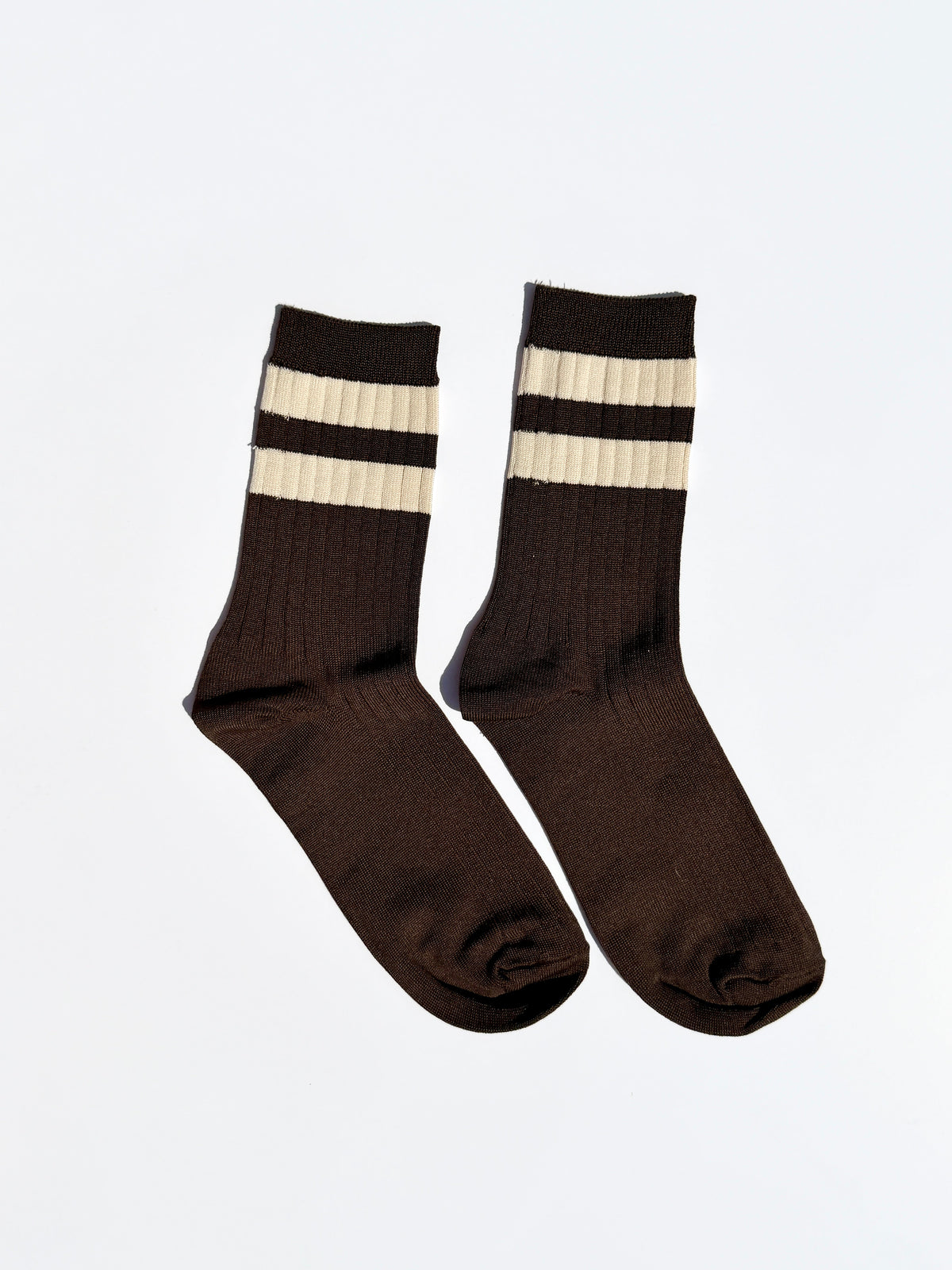 Her Varsity Socks Espresso Exclusive Style