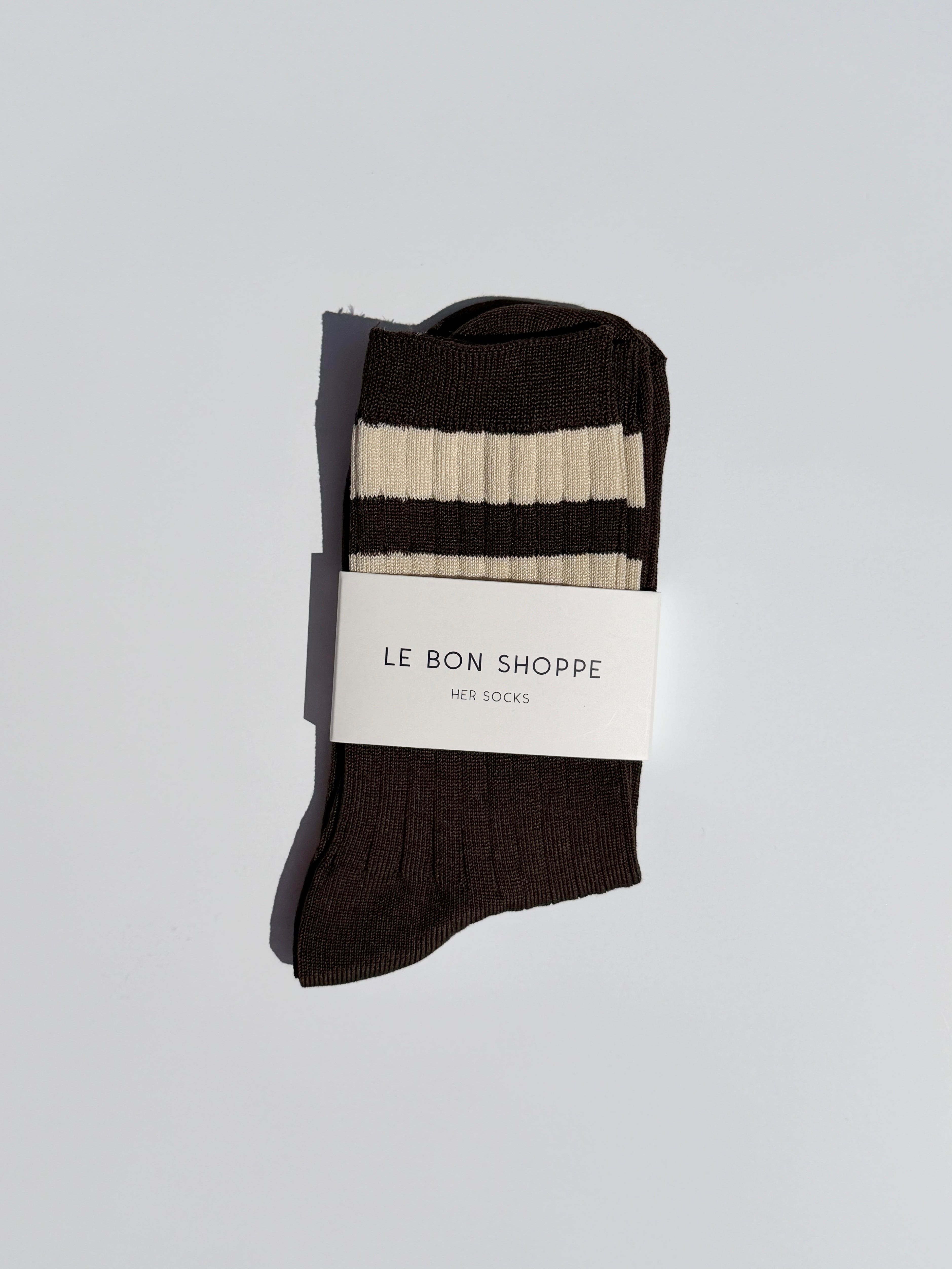 Her Varsity Socks Espresso Exclusive Style