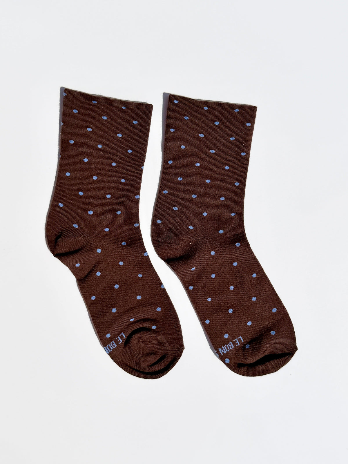 Patterned Sneaker Socks Cacao/Blue All New