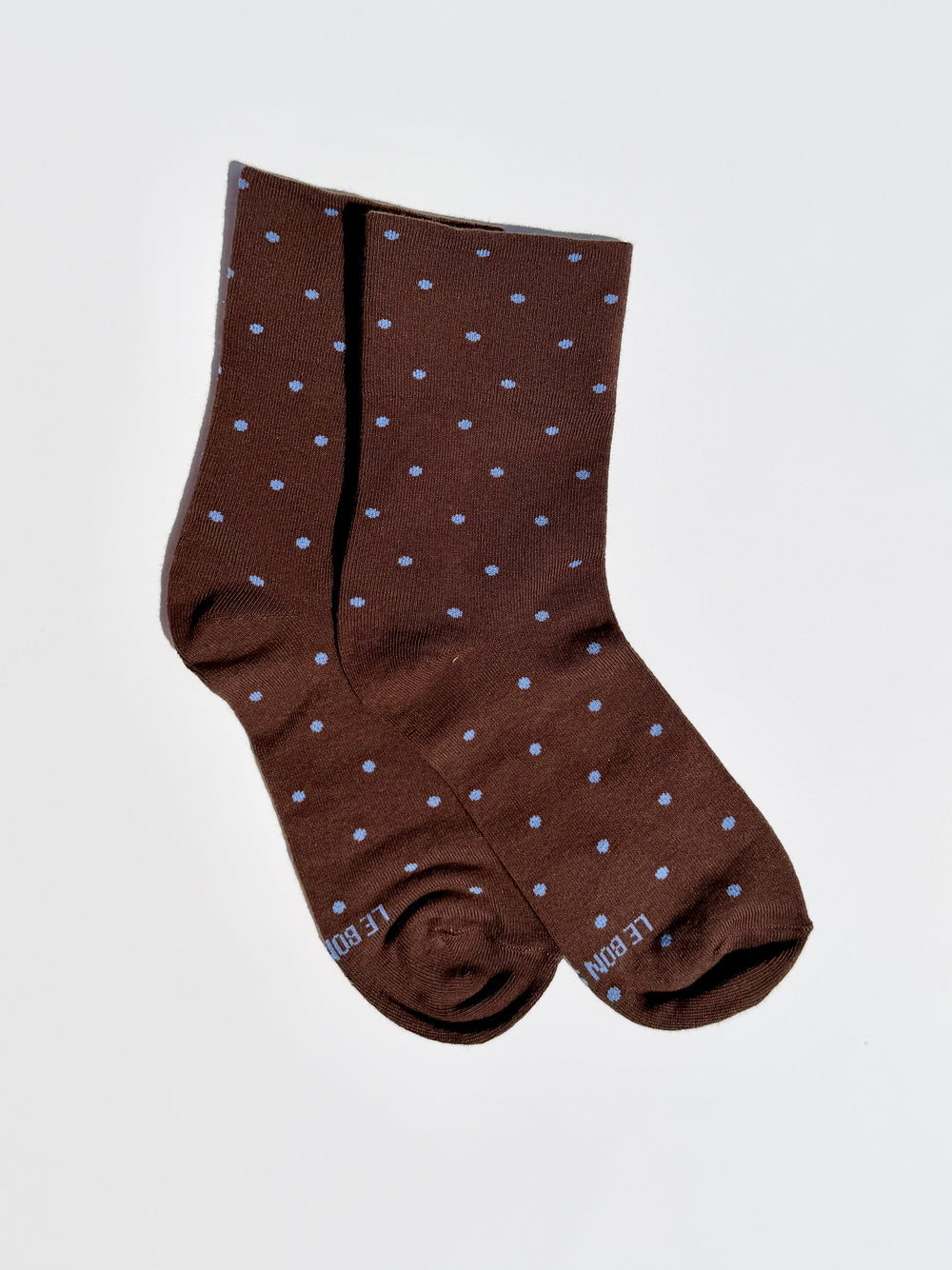 Patterned Sneaker Socks Cacao/Blue All New