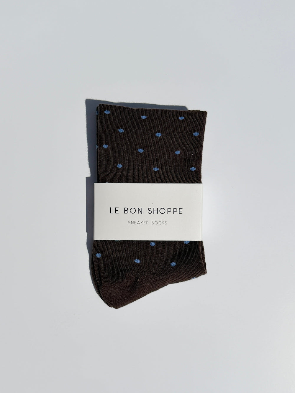 Patterned Sneaker Socks Cacao/Blue All New