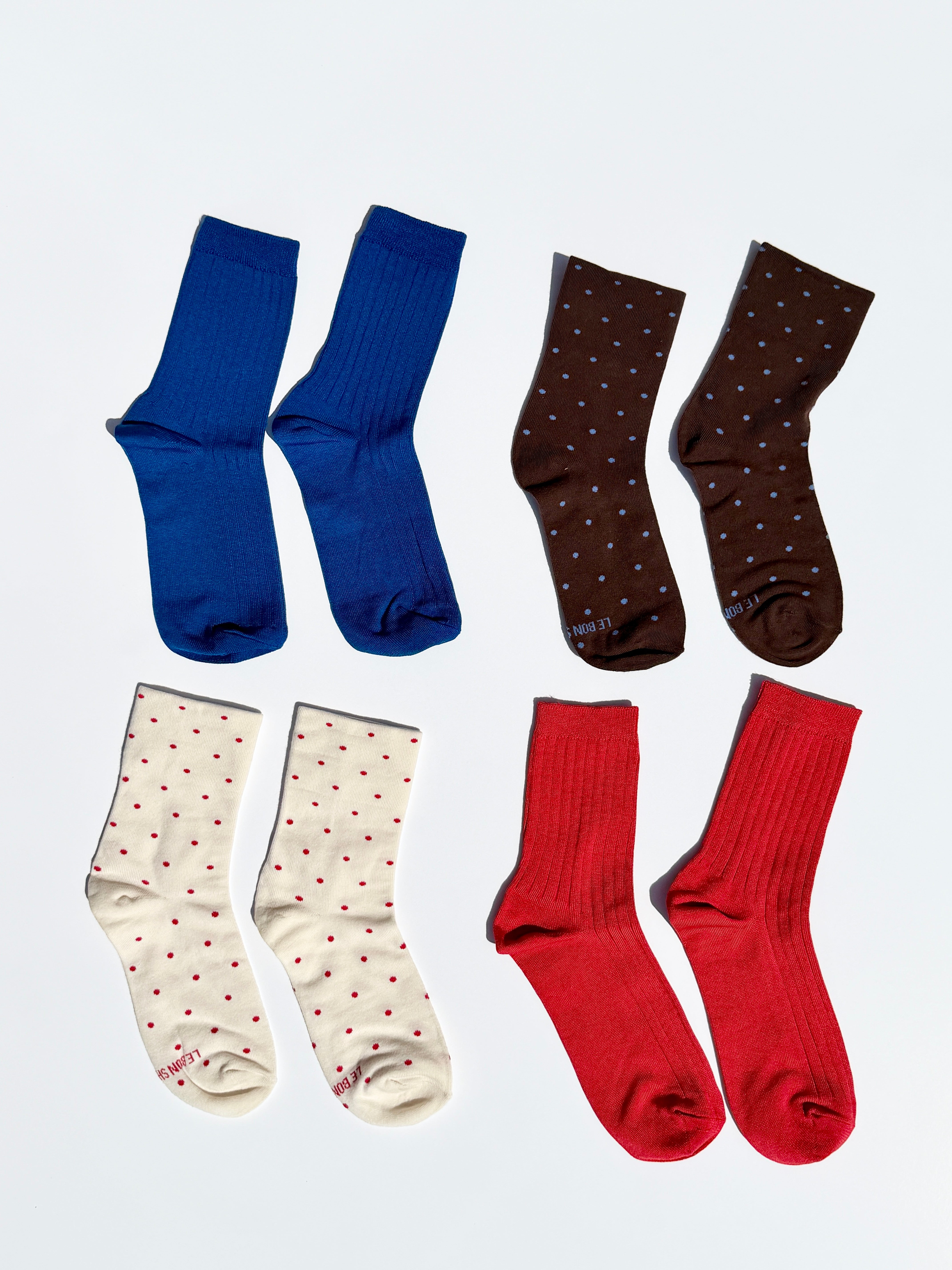 Patterned Sneaker Socks Cacao/Blue All New