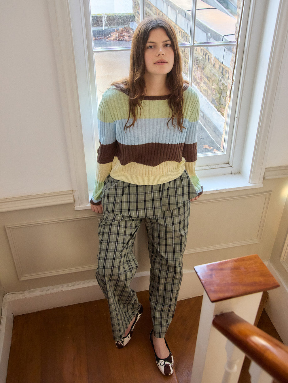Avery Sweater Mixed Stripe Exclusive Style