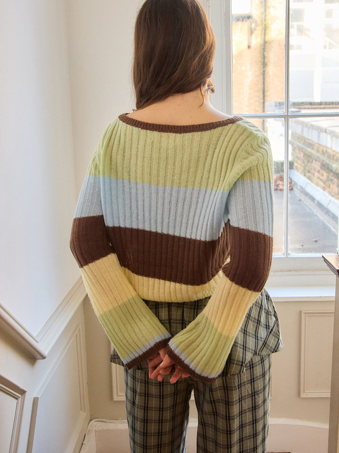 Avery Sweater Mixed Stripe Exclusive Style