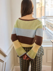 Avery Sweater Mixed Stripe Exclusive Style