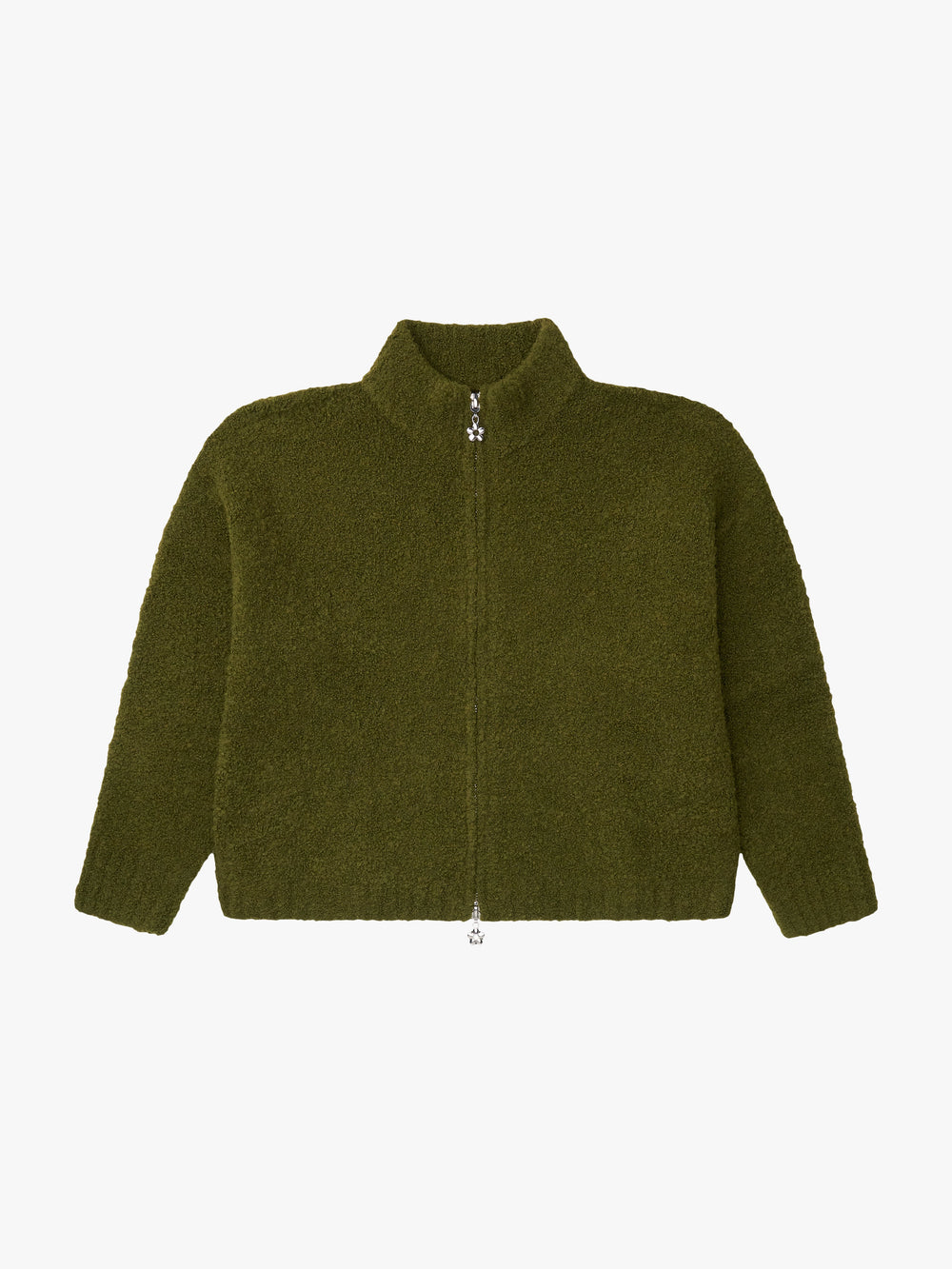 Gemma Zip Up Moss Fine Craftsmanship