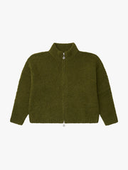 Gemma Zip Up Moss Fine Craftsmanship