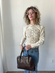 Elliana Smocked Cardi Butter Smocked Fine Craftsmanship