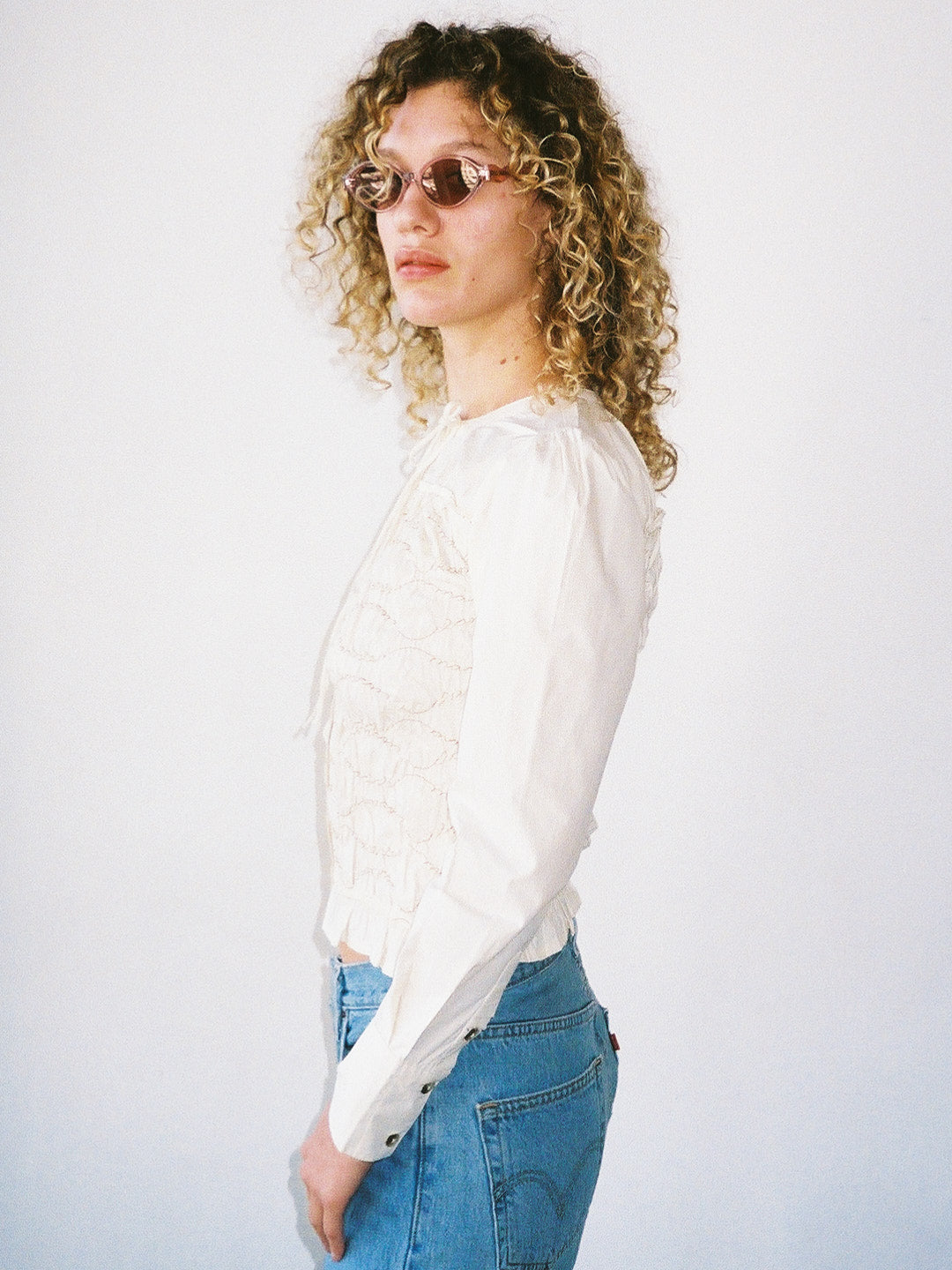 Elliana Smocked Cardi Butter Smocked Fine Craftsmanship