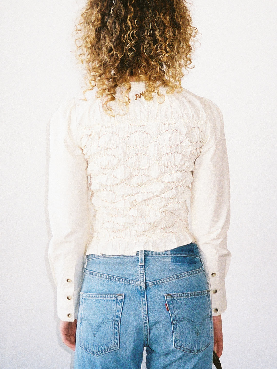 Elliana Smocked Cardi Butter Smocked Fine Craftsmanship