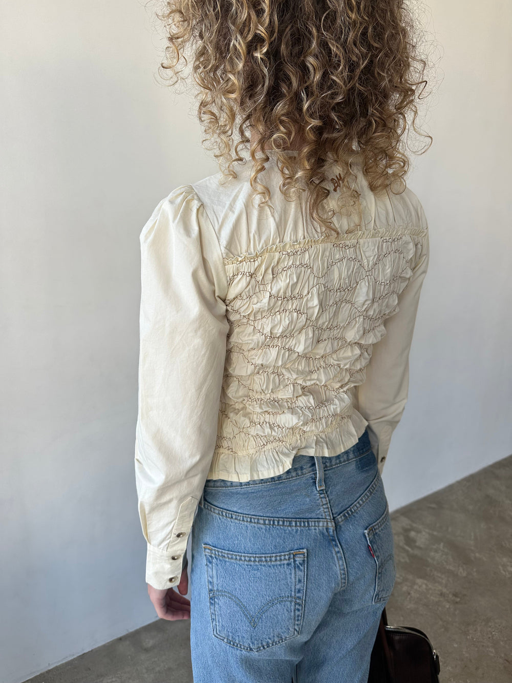 Elliana Smocked Cardi Butter Smocked Fine Craftsmanship