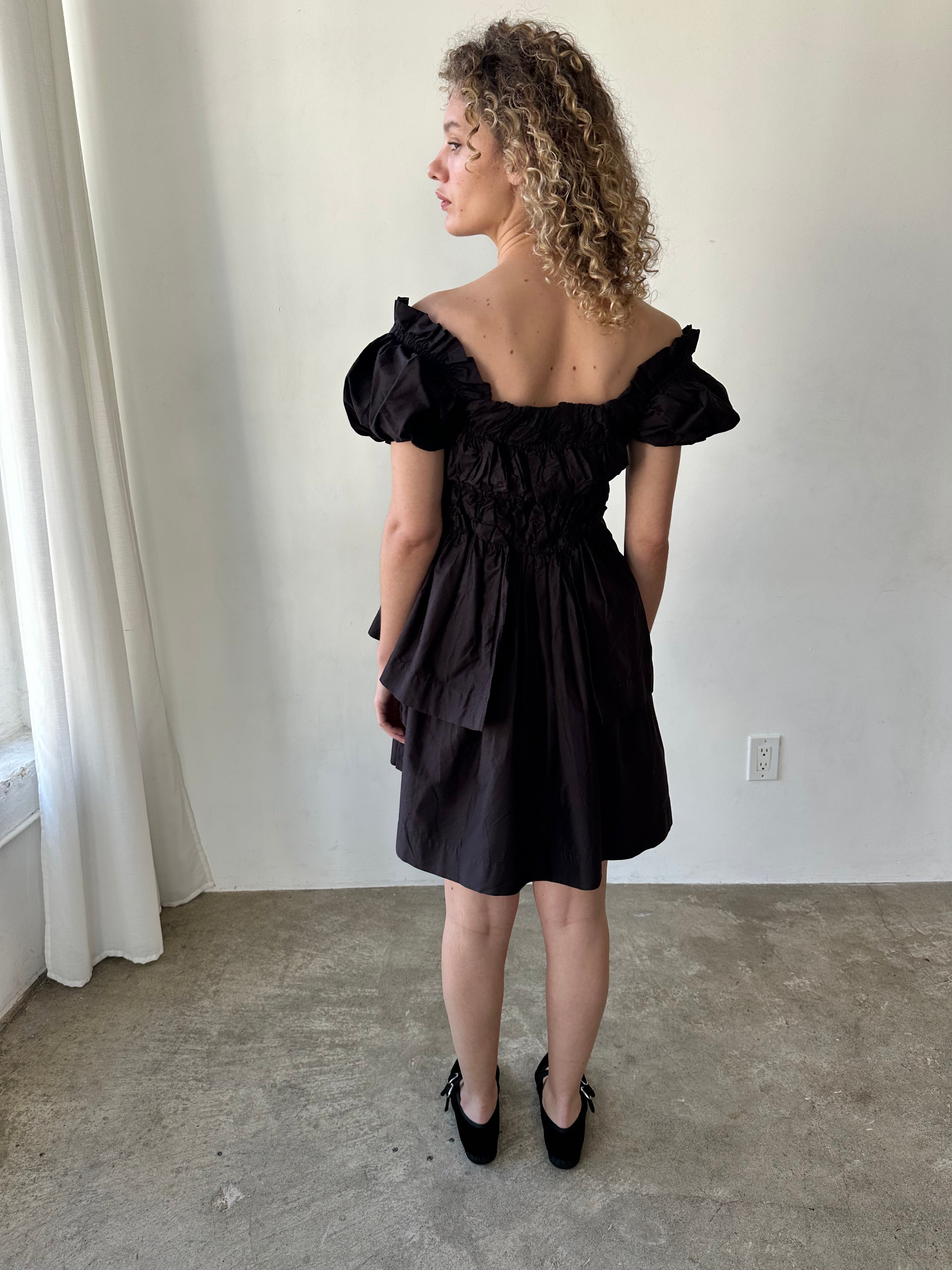 Lyza Mini Dress Black Fine Craftsmanship