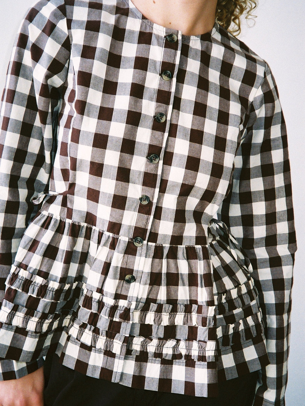 Madison Blouse Butter Gingham All New