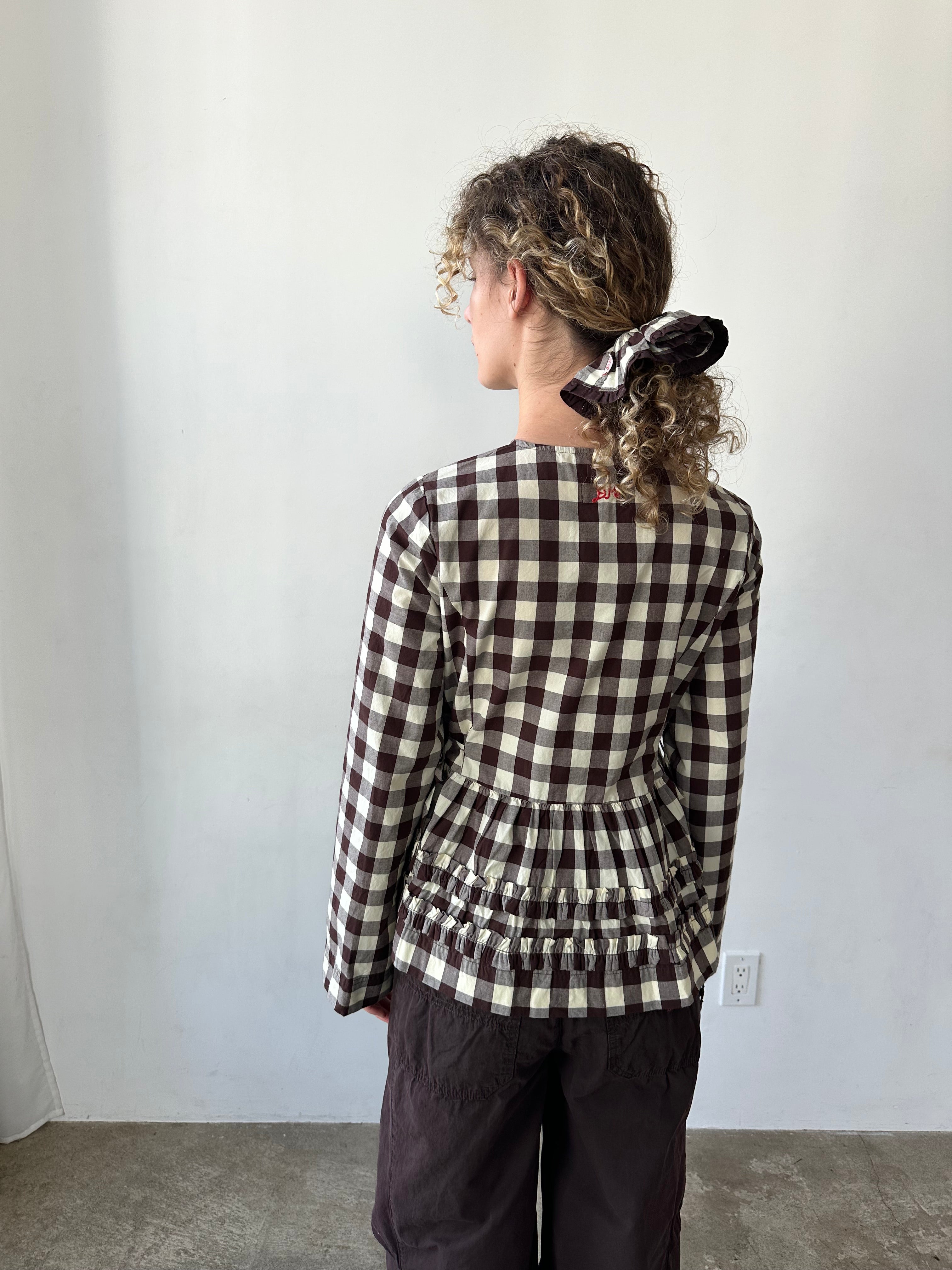 Madison Blouse Butter Gingham All New
