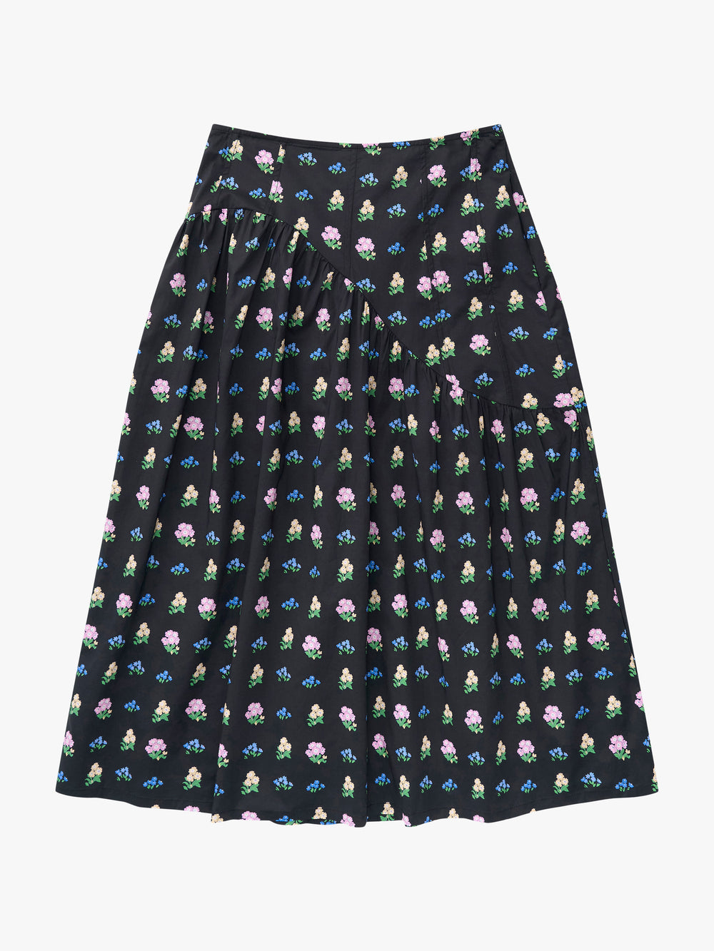 Maeve Midi Skirt Noir Garden Fine Craftsmanship