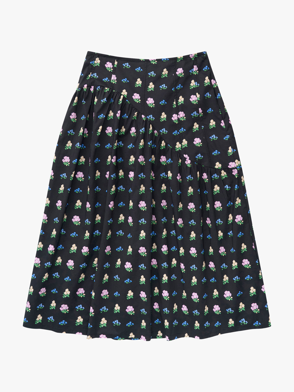 Maeve Midi Skirt Noir Garden Fine Craftsmanship