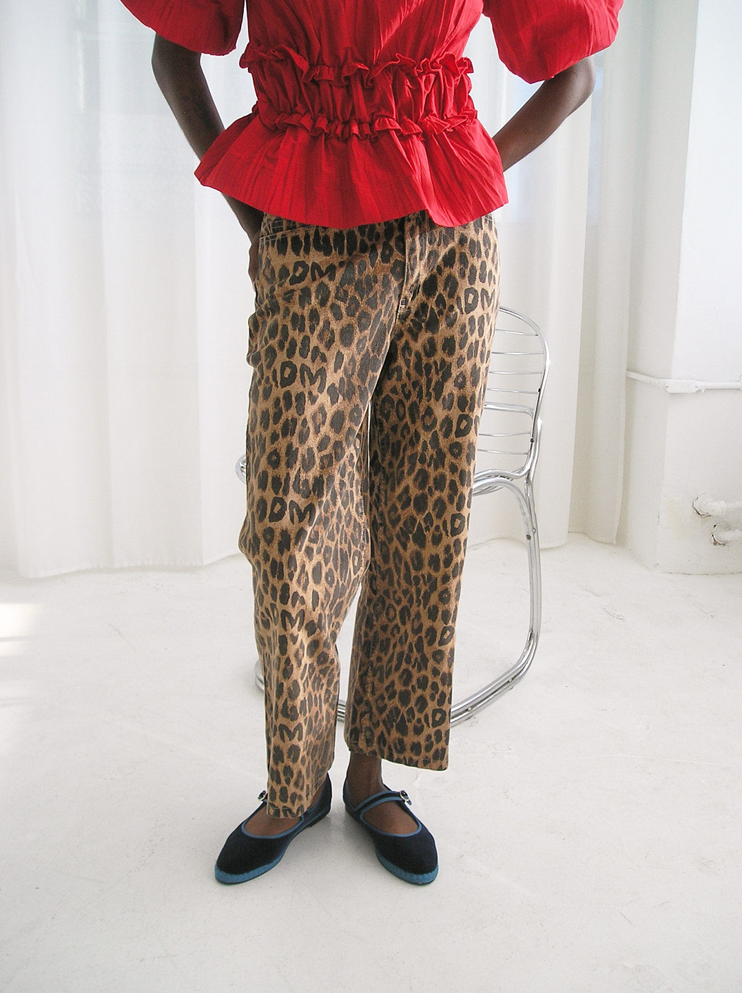 Kenny Twill Trouser Leopard Fine Craftsmanship