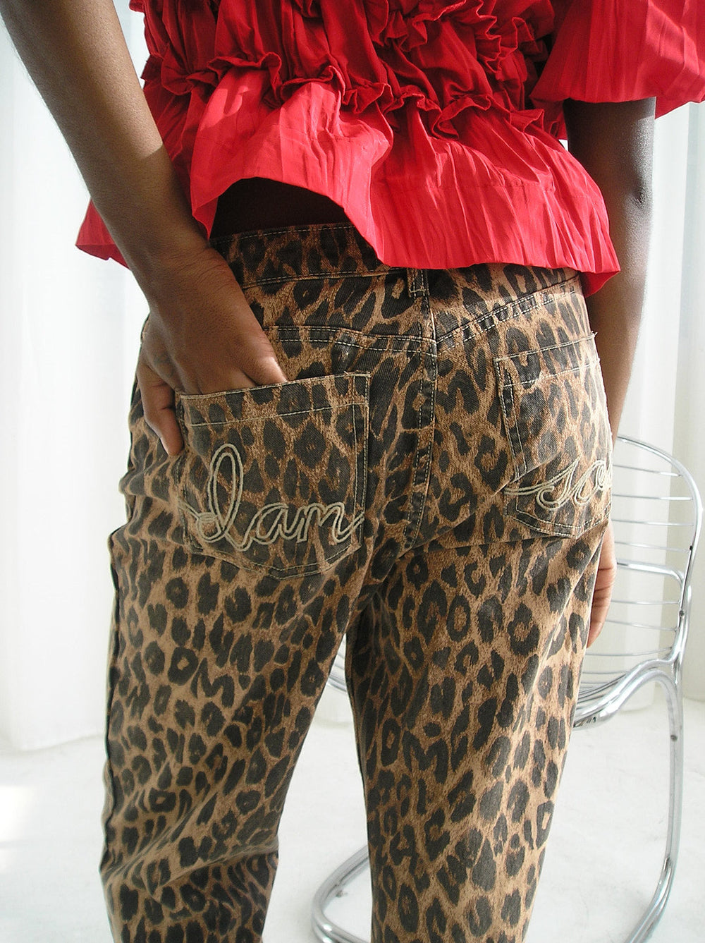 Kenny Twill Trouser Leopard Fine Craftsmanship