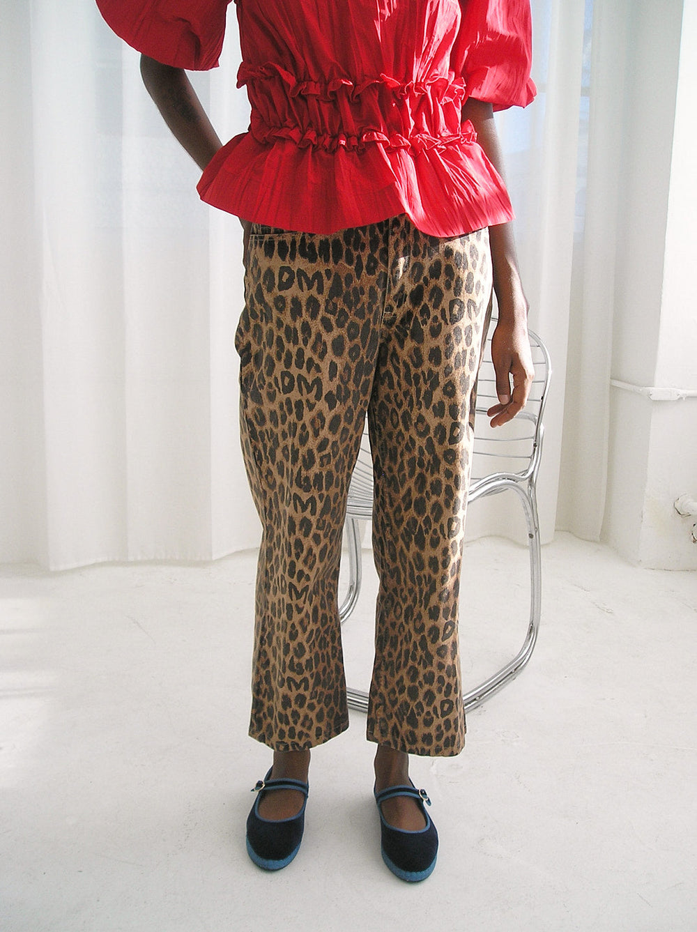 Kenny Twill Trouser Leopard Fine Craftsmanship
