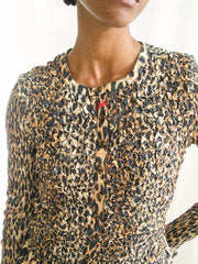 Elliana Smocked Cardi Leopard Exclusive Style