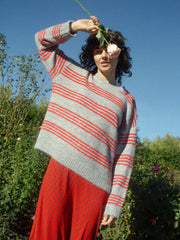 Bronte Sweater Grey Stripe Fine Craftsmanship