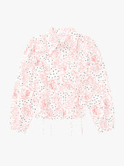 Jasper Button Up Rose Dot White Fresh Design